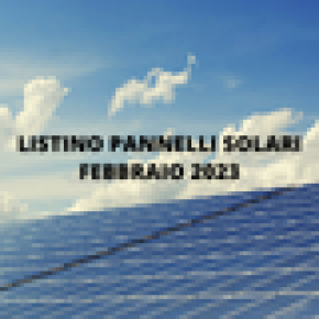 Listino Pannelli Solari Febbraio 2023