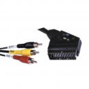 Cavo SCART/3 RCA con commutatore
