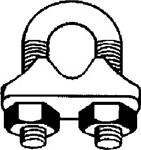 Morsetto 1/8" per fune diametro 3-4m
