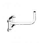 Supporto per parabola ad "L"46cm