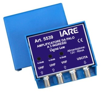 Amplificatore 2ingressi VHF - 0/16dB