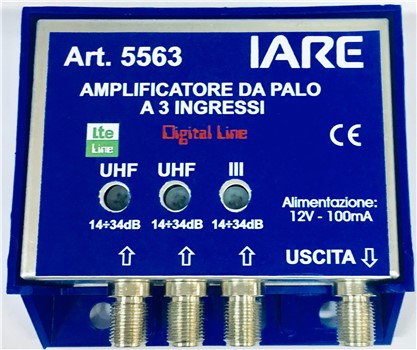 Amplificatore da palo 3 ingressi