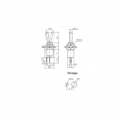 Interruttore unipolare a levetta ON/OFF SPST 3A 125Vac-1.5V 250Vac