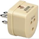 Filtro ADSL spina 3 poli/presa 3poli con presa modulare 6P2C (RJ11)