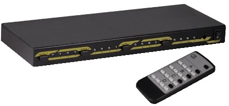 Switch 4 ingressi, 4 uscite HDMI