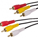 Cavo audio-video 3 RCA gold