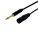 Cavo microfonico spina 6.3mm MONO/SPINA XLR, 10 metri