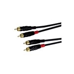 Cavo professionale 2 spine RCA/ 2 spine RCA, 5 metri