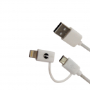 Cavo 2in1 ligthining e micro USB