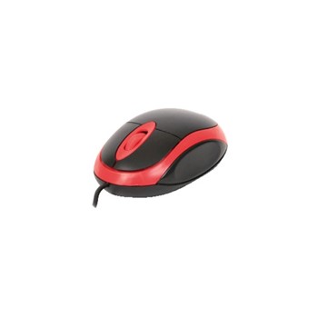 Mouse ottico USB colore rosso/nero