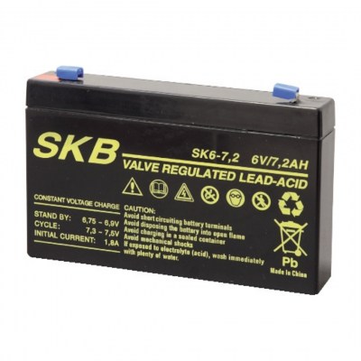 Batteria 6V 7.2Ah faston 4.8mm