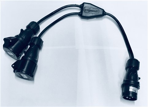 Moltiplicatore da spina ind.16A 3P a
