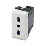 Presa bivalente 2P+T 10/16A