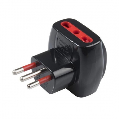 Adattatore triplo spina 10A 2P+T