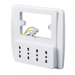 Emilia Smart con 4 prese bivalenti 10/16A 250V, bianco