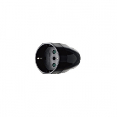 Presa 2P+T 16A colore nero