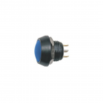 Pulsante antivandalo stagno n.a. 2A 36V, colore blu