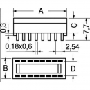 Zoccolo 14 PIN per C.I.