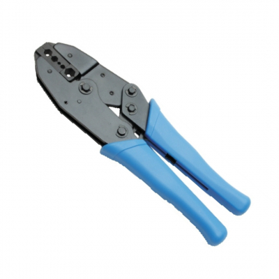 Pinza a crimpare con cricchetto per