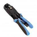 Pinza a crimpare con cricchetto per