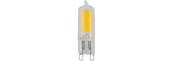 Lampadina LED G9 2Watt in vetro