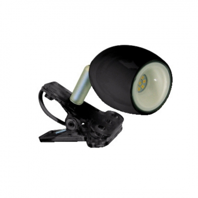 Faretto a pinza con led integrato colore nero