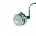 Segnalatore luminoso in ottone cromato con 3 LED HF, 1rosso+2verdi