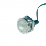 Segnalatore luminoso in ottone cromato con 3LED HF luce verde