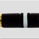 Spina RCA metallica nera/dorata con molla guidacavo, bianco