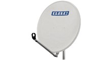 Parabola satellitare 80cm grigio chiaro in acciaio