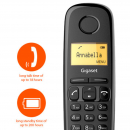 Telefono cordless Dect Gigaset A170 duo, colore nero