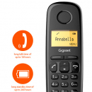 Telefoni cordless A170TRIO GIGASET colore nero