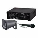 Kit amplificatore 30W con MP3/tromba microfono dinamico