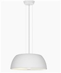 Lampadario in alluminio bianco,