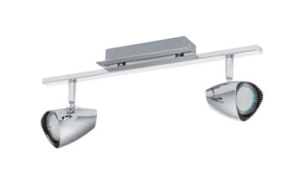Faretto con 2 spot orientabili