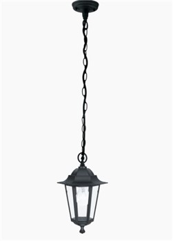 Lanterna per esterno a soffitto alluminio nero, 1x60Watt max.E27