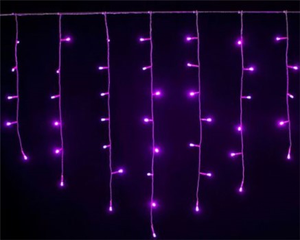 Tenda luminosa LED porpora