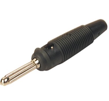 Spina a banana 4mm nera