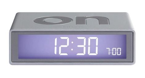 Sveglia Flip Lexon colore grigio
