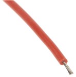 Cavetti unipolari in rame rigido diametro 0.6mm, rosso, 1 metro