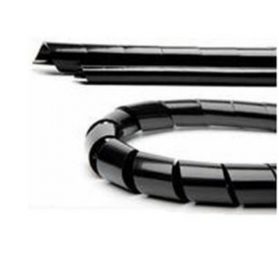 Guaina spirale nera 3.7mm 1 metro