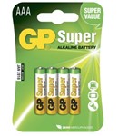 Confezione 4 batterie AAA alkaline
