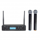 Radiomicrofono doppio UHF con due