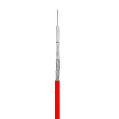 Cavo coassiale 4.3mm rosso per