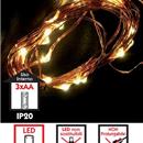 Luci a batteria 20 Led bianco caldo