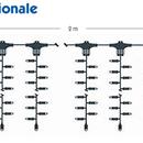 Tenda 144 LED 2X1.2 metri, bianco freddo, con flash Led