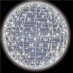 Sfera 50cm 150 Led bianco caldo