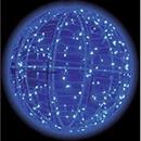 Sfera 50cm 150Led blu con flash