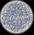 Sfera 80cm 400Led bianco freddo con