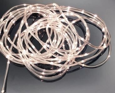 Microtubo luminoso Led bianco con flash, 5 metri, per esterno